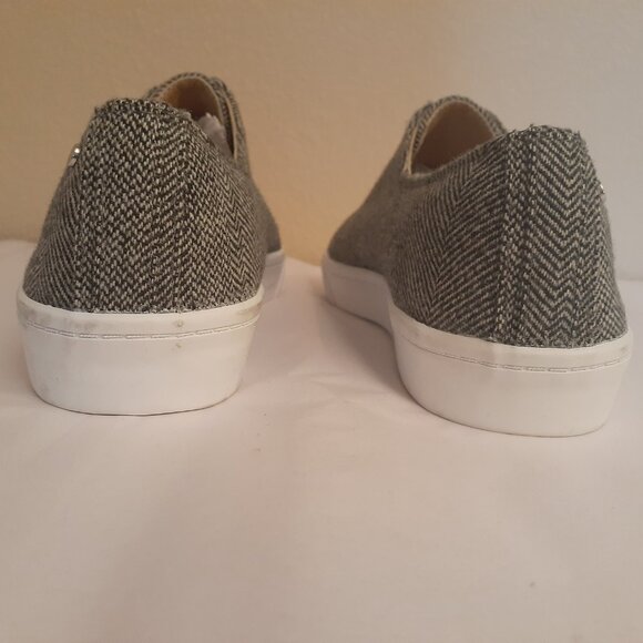 Lafayette 148 New York Herringbone Bade Zip Sneakers - Picture 6 of 9